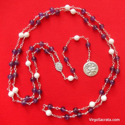 Saint Joseph Chaplet Wire-Wrapped in Sterling Silver - Image 2