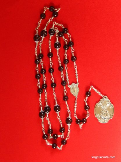 St Michael the Archangel Chaplet in Sterling Silver - Image 2