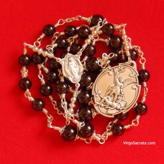 St Michael the Archangel Chaplet in Sterling Silver