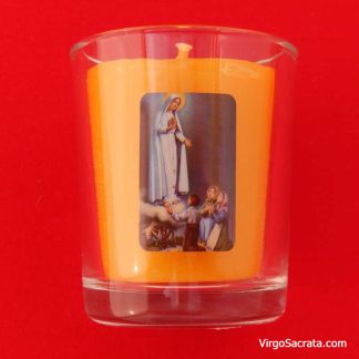 Bougies Votives Notre-Dame de Fatima – 100% Cire d’Abeille Pure