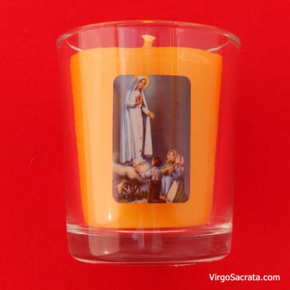 Bougies Votives Notre-Dame de Fatima – 100% Cire d’Abeille Pure