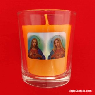 Bougies votives Sacré-Cœur de Jésus et Cœur Immaculé de Marie