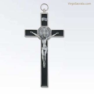 Crucifix de Saint-Benoît en époxy noir