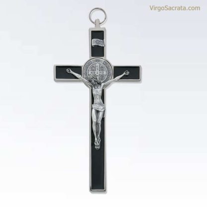Crucifix de Saint-Benoît en époxy noir