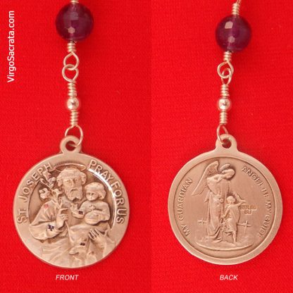 Saint Joseph Chaplet Wire-Wrapped in Sterling Silver - Image 3